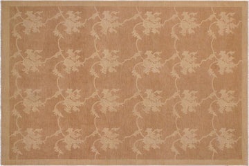 handmade Transitional Kafkaz Chobi Ziegler Lt. Brown Beige Hand Knotted RECTANGLE 100% WOOL area rug 9 x 12